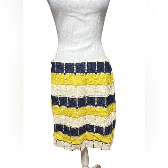 Hutch Dresses & Skirts - HUTCH Anthropologie blue yellow short skirt 10